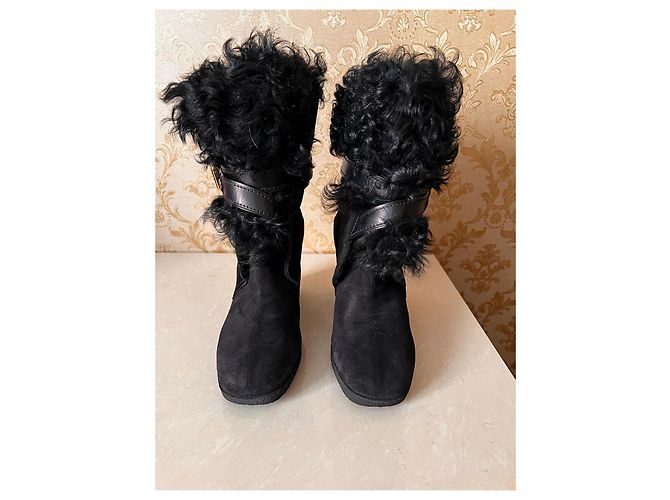 Botines Louis Vuitton de cuero negro - vista 2