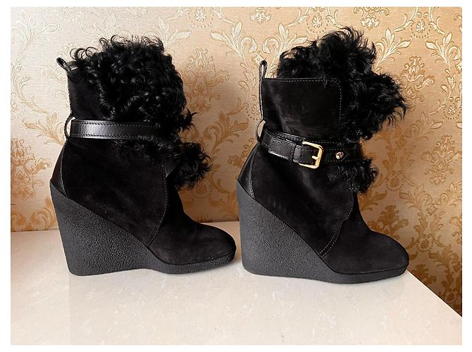 Botines Louis Vuitton de cuero negro - vista 7
