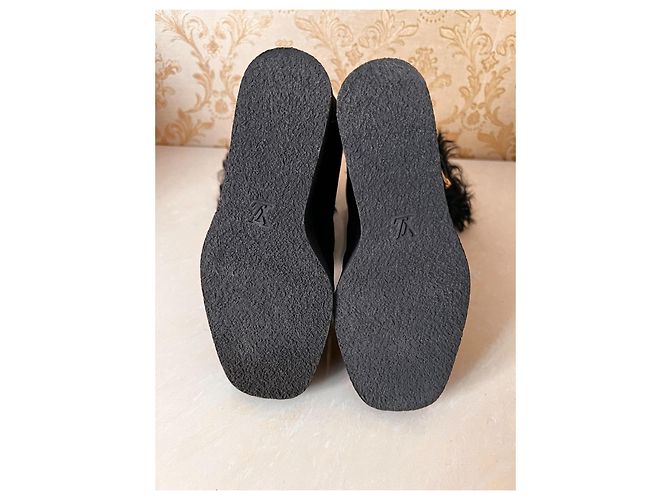 Botines Louis Vuitton de cuero negro - vista 9