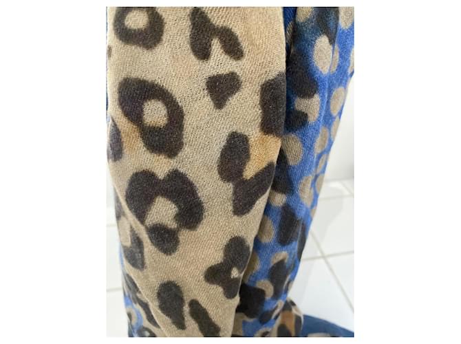 Givenchy Leopard Pattern Wool Scarf Multicolored - view 4
