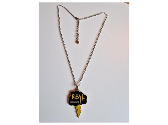 Gucci Ghost Real Gucci Nero Argento Giallo Grigio antracite - vista 3