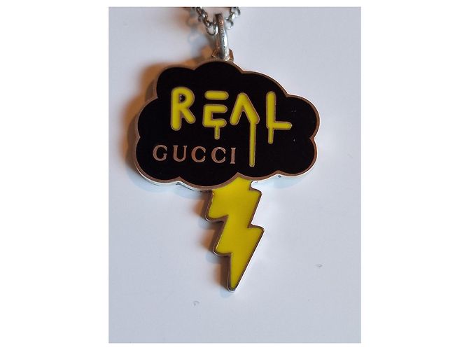 Gucci Ghost Real Gucci Nero Argento Giallo Grigio antracite - vista 6