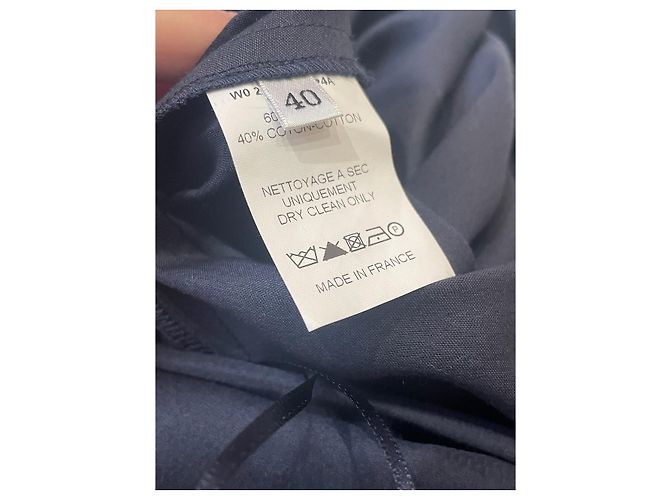 Vestido LANVIN T.IT 40 Algodón Azul - vista 11