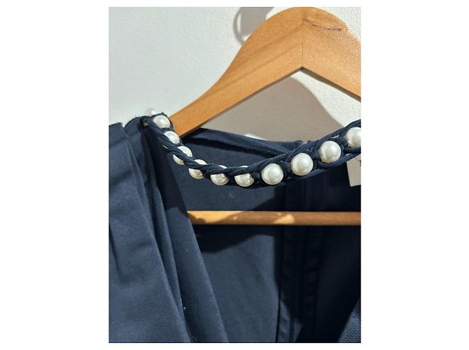 Vestido LANVIN T.IT 40 Algodón Azul - vista 6