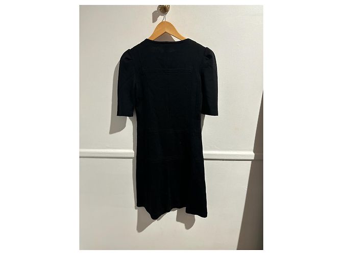 Vestidos PRADA T.Internacional M Lana Negro - vista 6