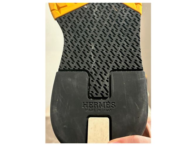 Hermès Zapatillas HERMES T.EU 43 Tela Caqui - vista 7