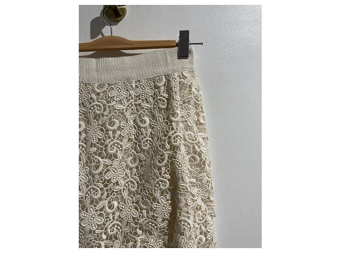 FALDA GIAMBATTISTA VALLI T.IT 40 Algodón Crudo - vista 2