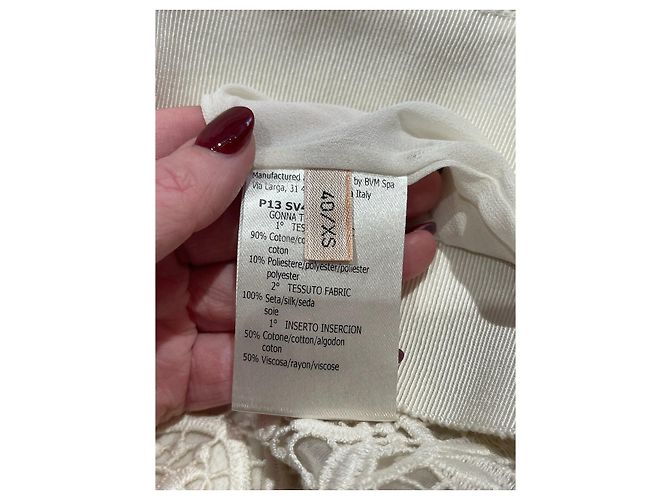 FALDA GIAMBATTISTA VALLI T.IT 40 Algodón Crudo - vista 5