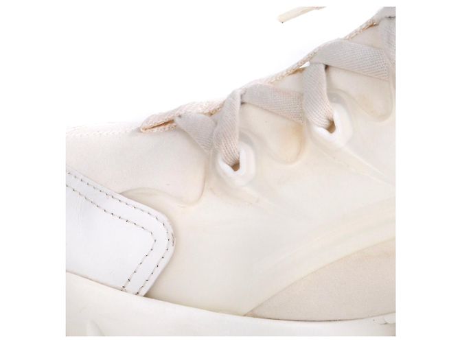 DIOR - Baskets Dior D-Connect en toile blanche (Taille 39) - vue 4