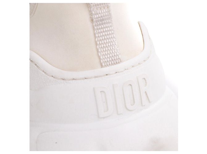 DIOR - Baskets Dior D-Connect en toile blanche (Taille 39) - vue 5
