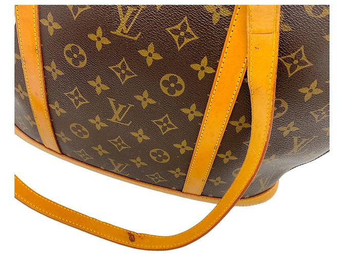 Borsa a spalla Babylone in tela monogramma vintage Louis Vuitton 2000 Marrone - vista 4