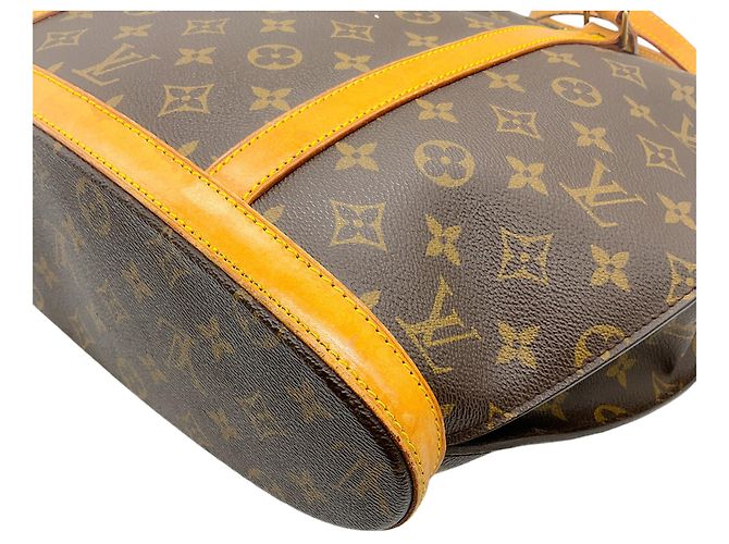Borsa a spalla Babylone in tela monogramma vintage Louis Vuitton 2000 Marrone - vista 8