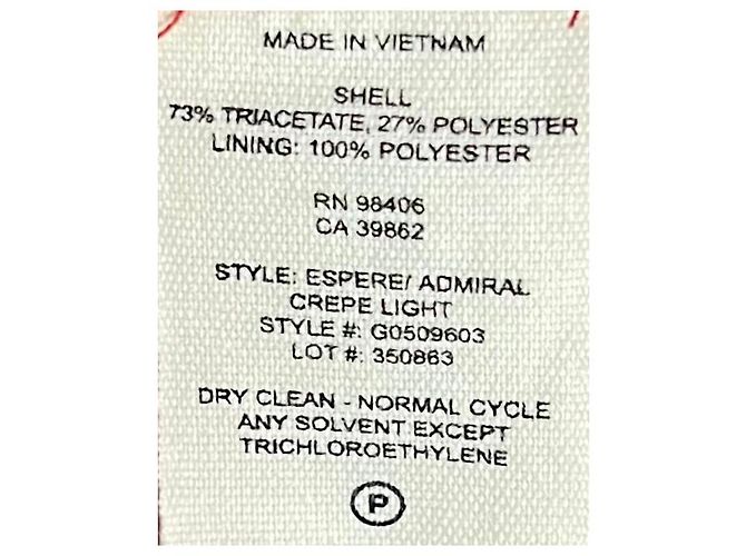 Vestido de crepé rojo con cuello de lazo Espere Admiral de Theory - vista 15