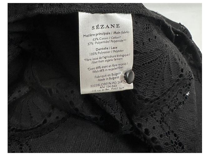 SéZane Bianca Spitzenbluse schwarz - Ansicht 5