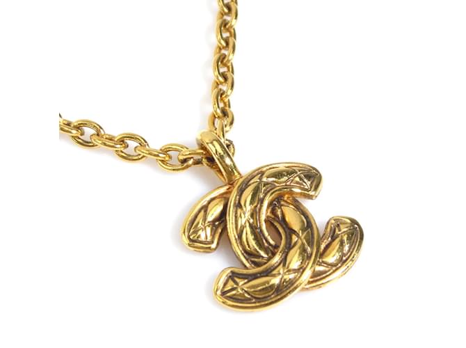 Chanel Coco Mark Metal Gold Necklace Golden ref.1662337 Joli Closet
