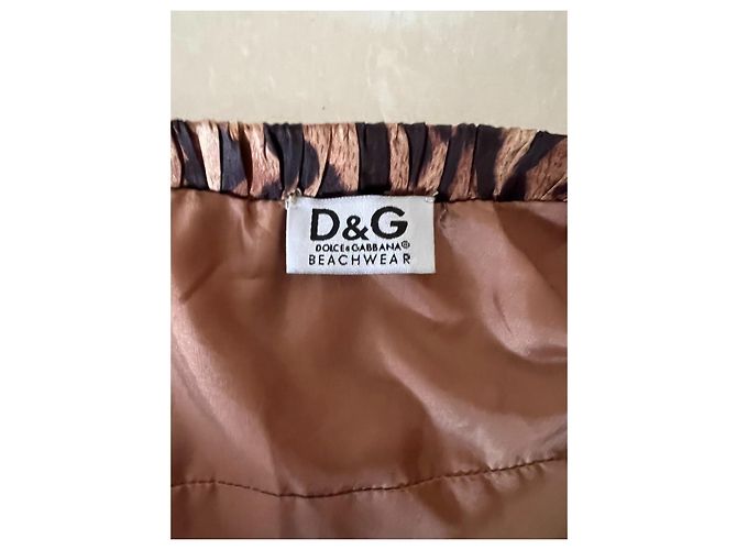 Chaqueta Dolce & Gabbana de seda marrón Castaño - vista 3