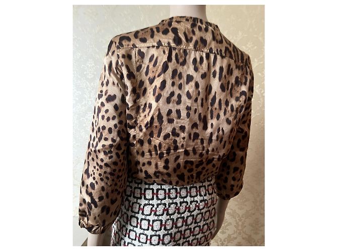 Chaqueta Dolce & Gabbana de seda marrón Castaño - vista 7