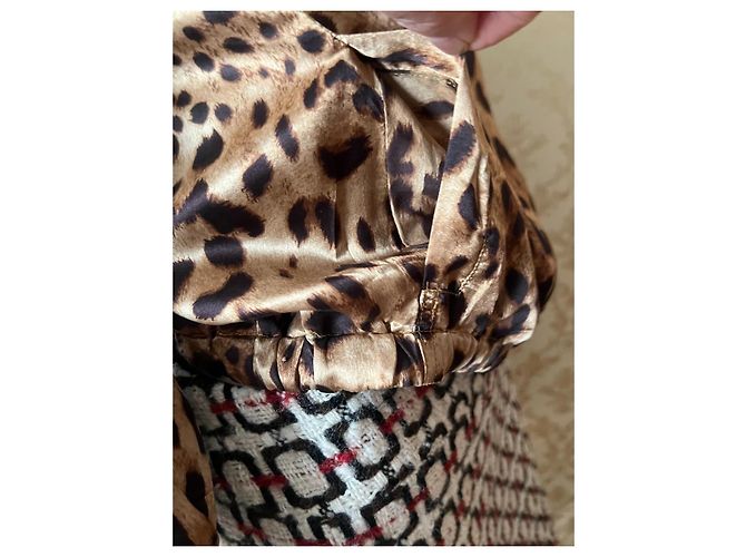 Chaqueta Dolce & Gabbana de seda marrón Castaño - vista 9