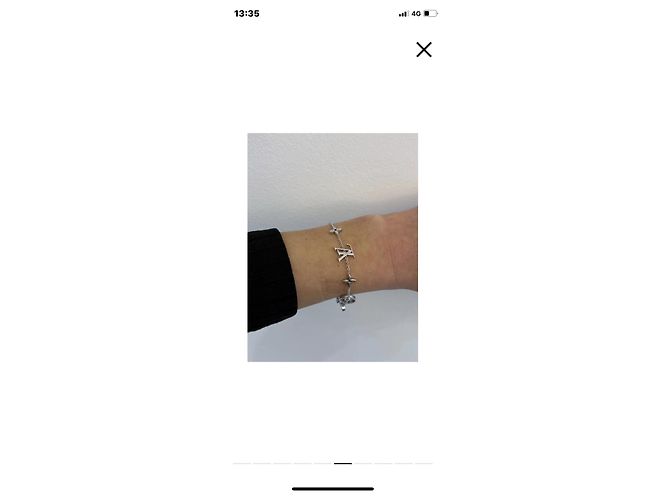 Bracciale Louis Vuitton Blossom Oro Bianco - vista 6