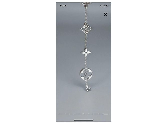 Bracciale Louis Vuitton Blossom Oro Bianco - vista 9