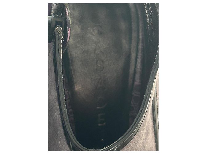 Casadei Stiefeletten mit Absatz Leder Wildleder Lila - Ansicht 7