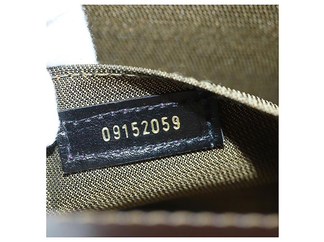 Borsa a mano in tela Zucca FENDI oro nero marrone Auth yk14520A D'oro - vista 11