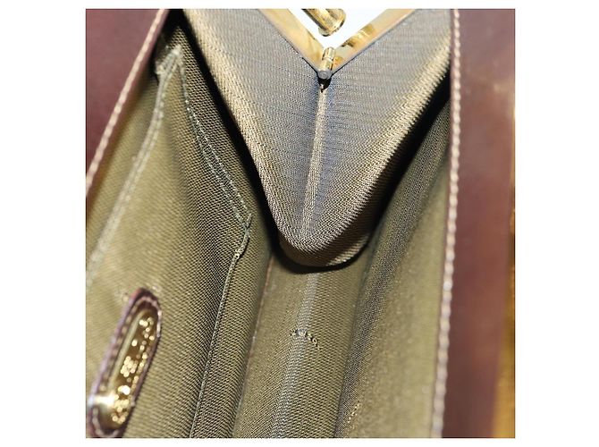 Borsa a mano in tela Zucca FENDI oro nero marrone Auth yk14520A D'oro - vista 19