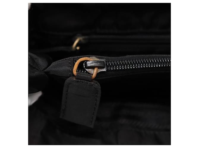 PRADA Borsa Tote Nylon Argento Nero Auth bs17886 - vista 10