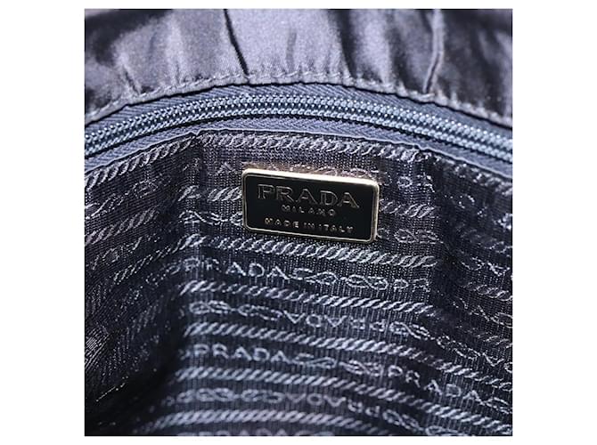 PRADA Borsa Tote Nylon Argento Nero Auth bs17886 - vista 19