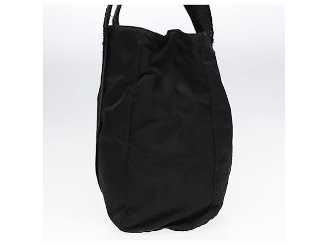 PRADA Borsa Tote Nylon Argento Nero Auth bs17886 - vista 4