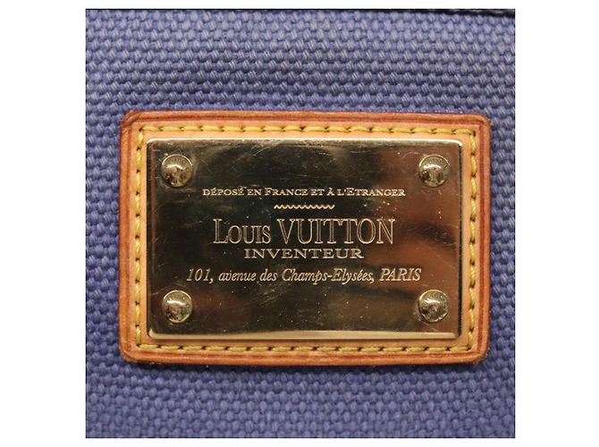 LOUIS VUITTON Antigua Pochette Platt PM Pouch Blu M40070 LV Auth th5273 - vista 10