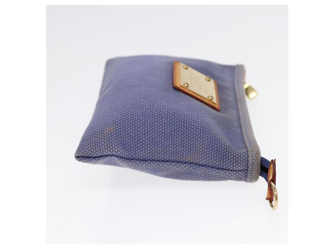 LOUIS VUITTON Antigua Pochette Platt PM Pouch Blu M40070 LV Auth th5273 - vista 4