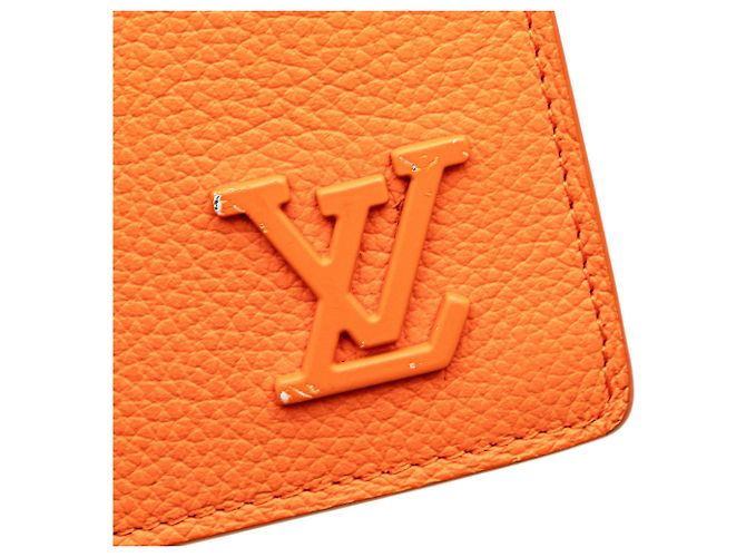 Cartera Aerogram Brazza Louis Vuitton naranja - vista 7