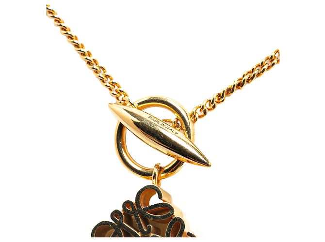 Colar Pendente Anagrama Banhado a Ouro LOEWE - vista 5