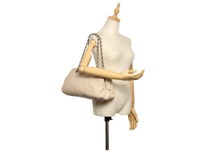 CHANEL Handtaschen T. Leder Weiß - Ansicht 10