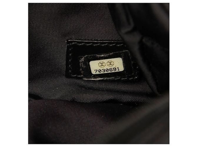 Black Chanel New Travel Line Canvas Handbag Bag - view 8