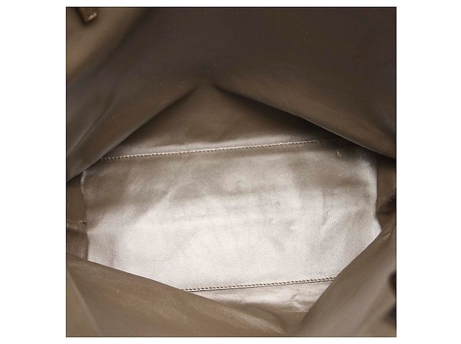 Borsa tote in nylon marrone Gucci - vista 6
