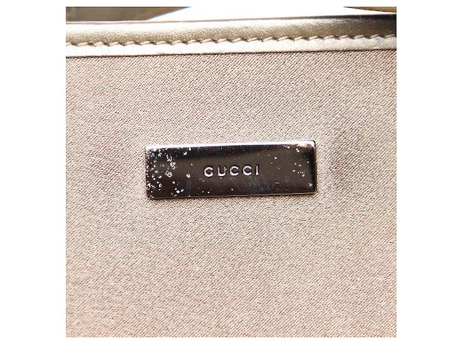 Borsa tote in nylon marrone Gucci - vista 7