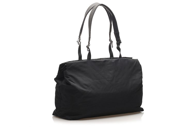Salvatore Ferragamo Borsa tote in nylon nero Ferragamo - vista 2