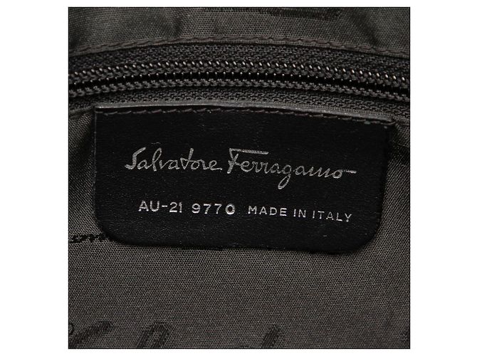 Salvatore Ferragamo Borsa tote in nylon nero Ferragamo - vista 7