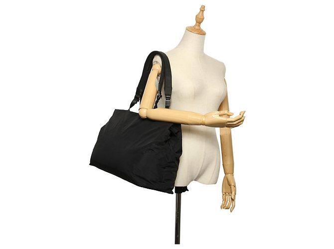 Salvatore Ferragamo Borsa tote in nylon nero Ferragamo - vista 9