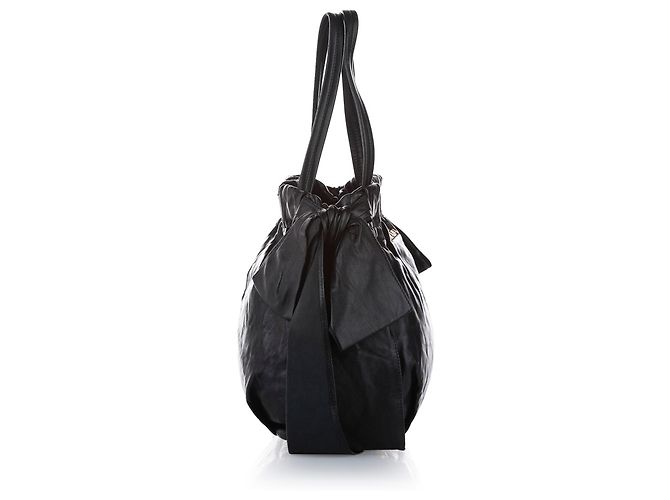 Bow PRADA Handtaschen T. Leder Schwarz - Ansicht 3