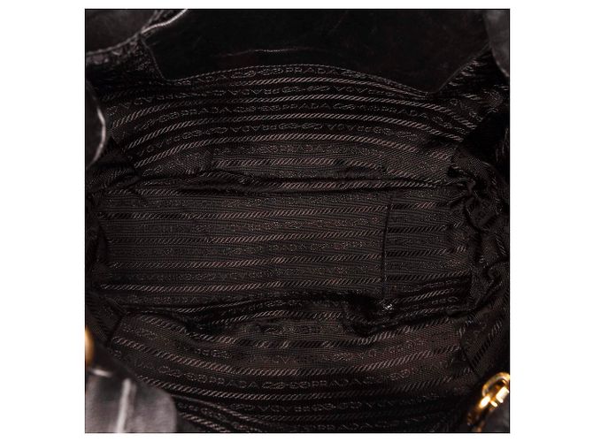 Bow PRADA Handtaschen T. Leder Schwarz - Ansicht 6