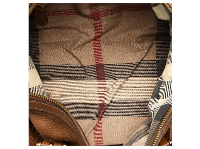 Borse BURBERRY T. Pelle Marrone - vista 5