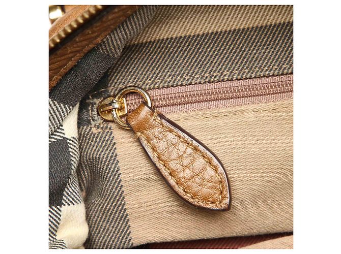 Borse BURBERRY T. Pelle Marrone - vista 7