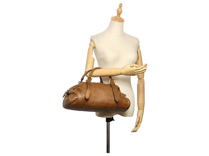 Borse BURBERRY T. Pelle Marrone - vista 8