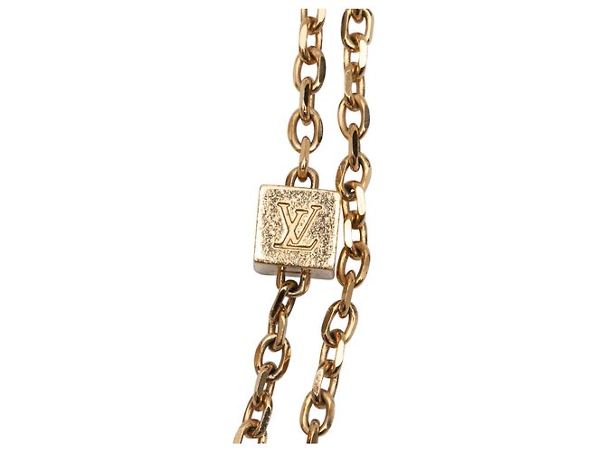 Collana in cristallo a catena lunga Louis Vuitton Gamble in tono oro D'oro - vista 4