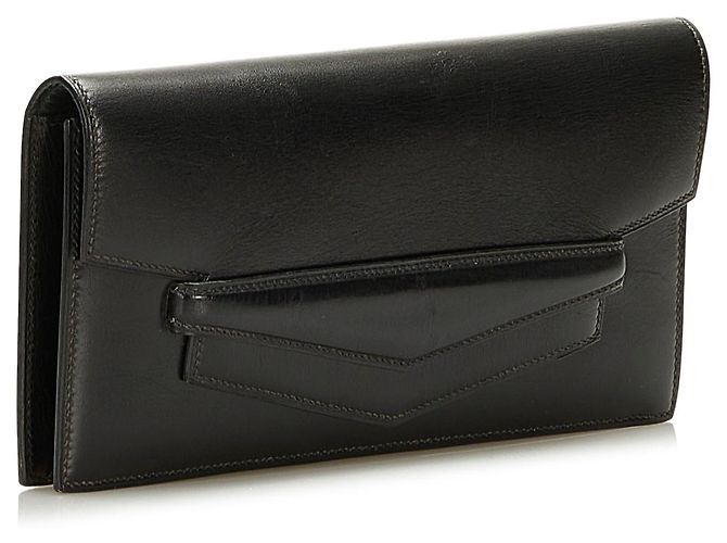 Faco Hermès Borse a mano HERMES T. Pelle Nero - vista 2