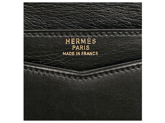 Faco Hermès Borse a mano HERMES T. Pelle Nero - vista 6