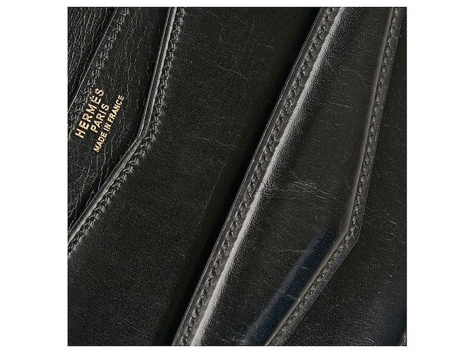 Faco Hermès Borse a mano HERMES T. Pelle Nero - vista 8